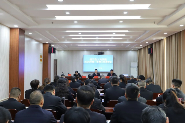 锚定目标再发力 协同攻坚提质效——洛宁法院召开2026年第一季度工作讲评会